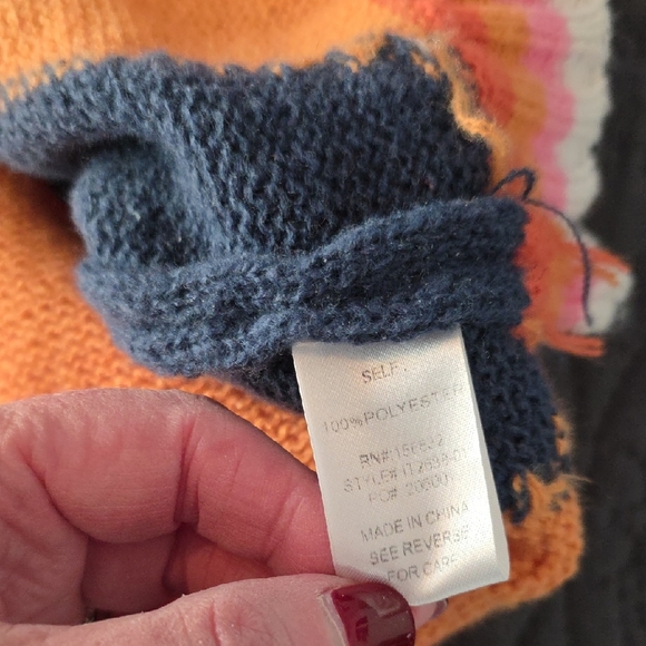 EUC XL BiBi Vibrant Multicolor Women's Sweater - Picture 4 of 6